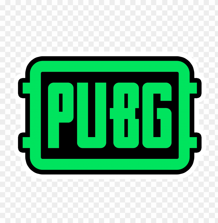 Green Pubg Logo Stickers PNG Image With Transparent Background