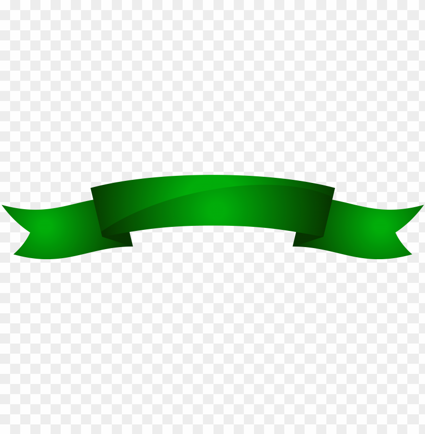 Green Ribbon Banner Png Image With Transparent Background Toppng
