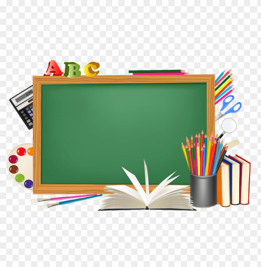 Download green school board and decors clipart png photo | TOPpng