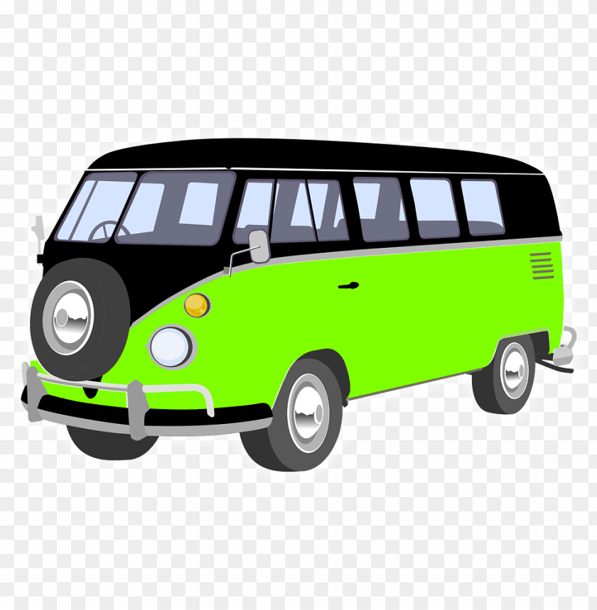 transport, motorhomes, green vw rv, 