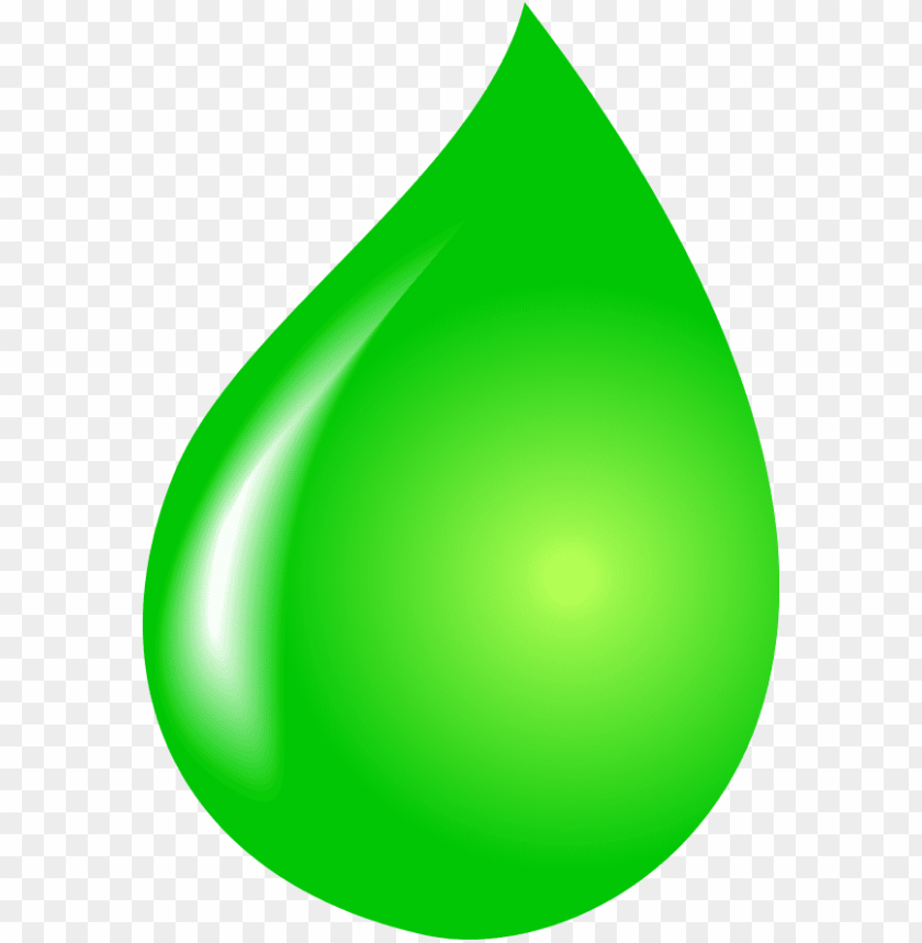 Green Water Drop Vector PNG Transparent Background