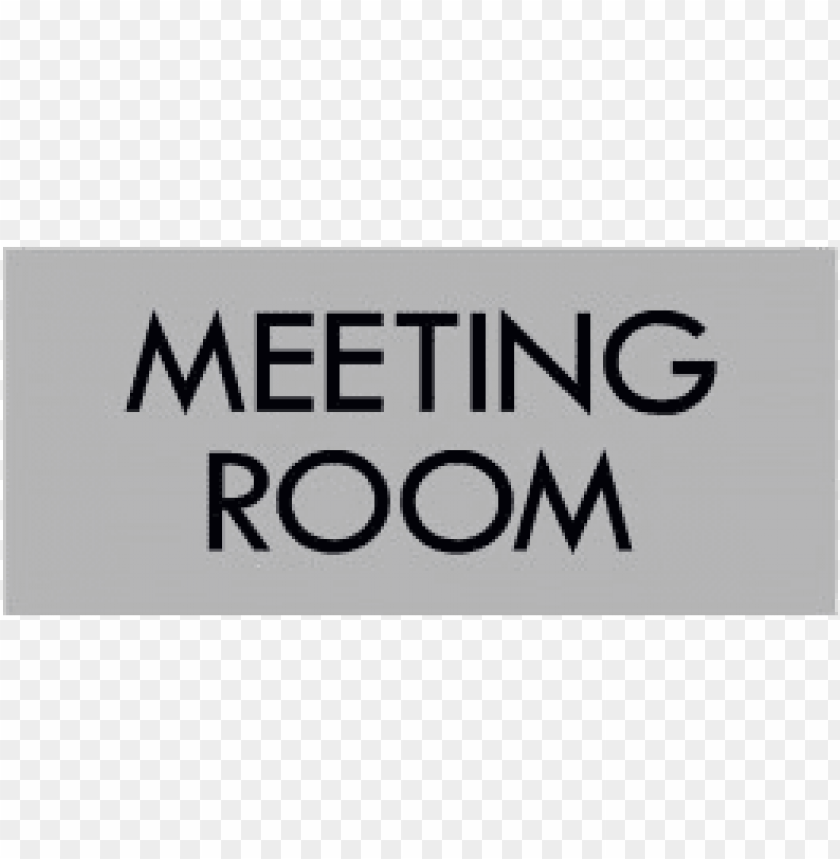 grey meeting room sign PNG transparent with Clear Background ID 118583