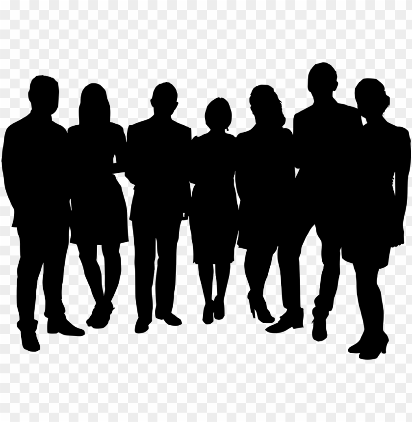 free PNG group photo posing silhouette png - Free PNG Images PNG images transparent