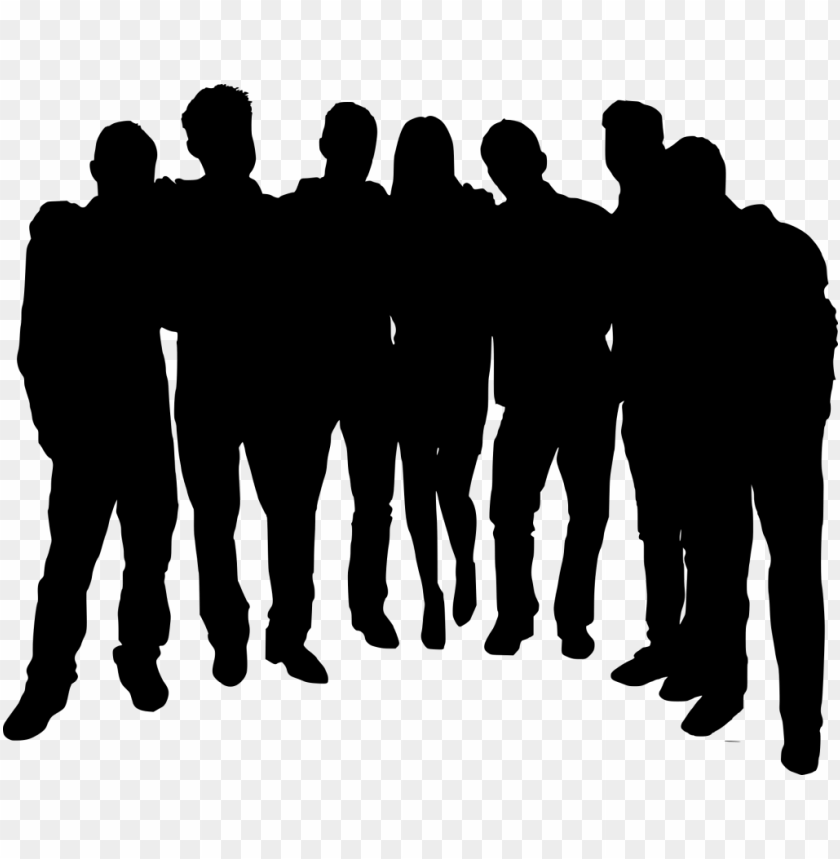 free PNG group photo posing silhouette png - Free PNG Images PNG images transparent