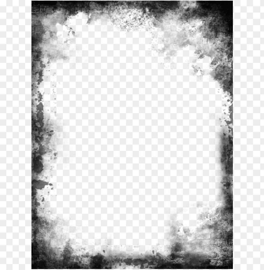 4 Grunge Square Frame (PNG Transparent) Vol. 4