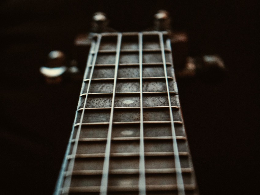 guitar, strings, neck guitar, frets, blur