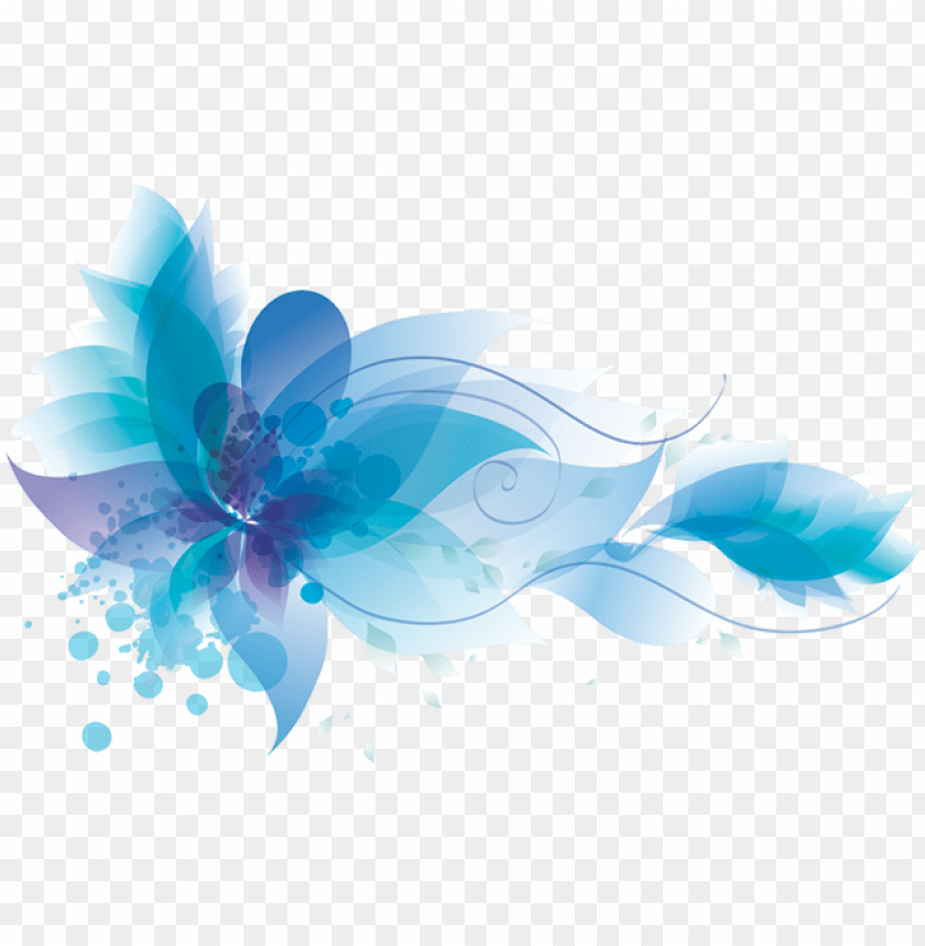 H0ly Watercolor Flowers Blue Png Image With Transparent Background Toppng