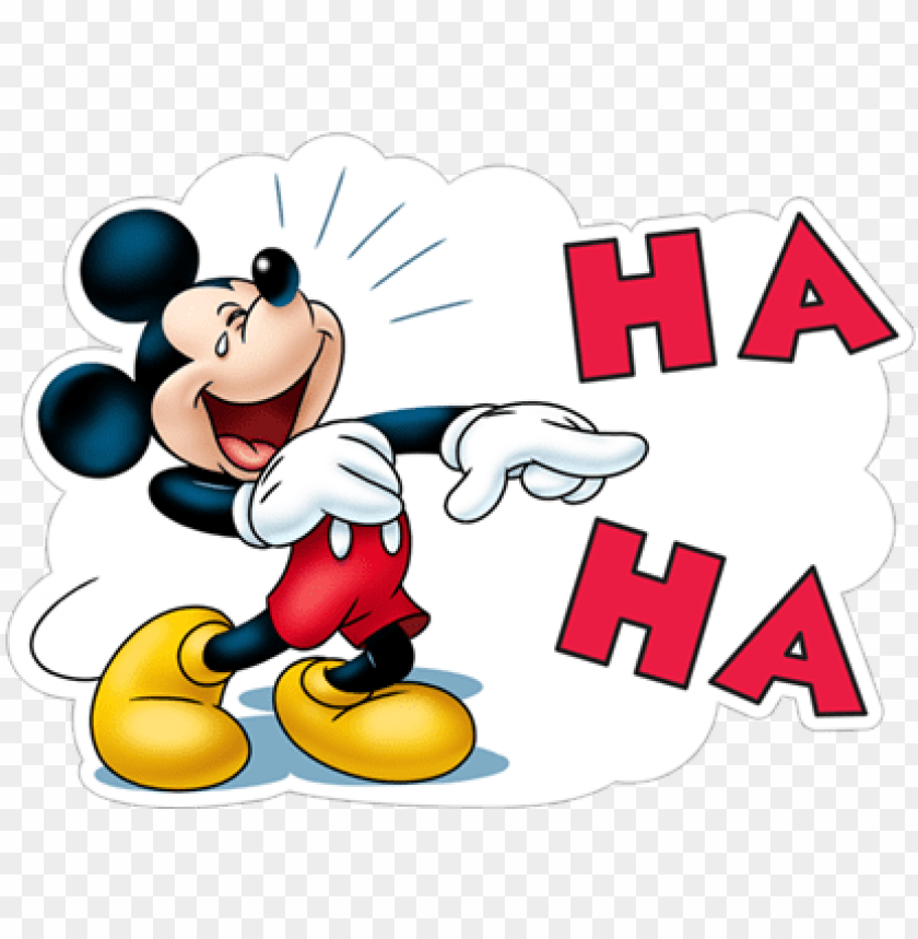 ha ha haha laugh lol mickey mouse mickey mouse viber stickers PNG transparent with Clear Background ID 178887