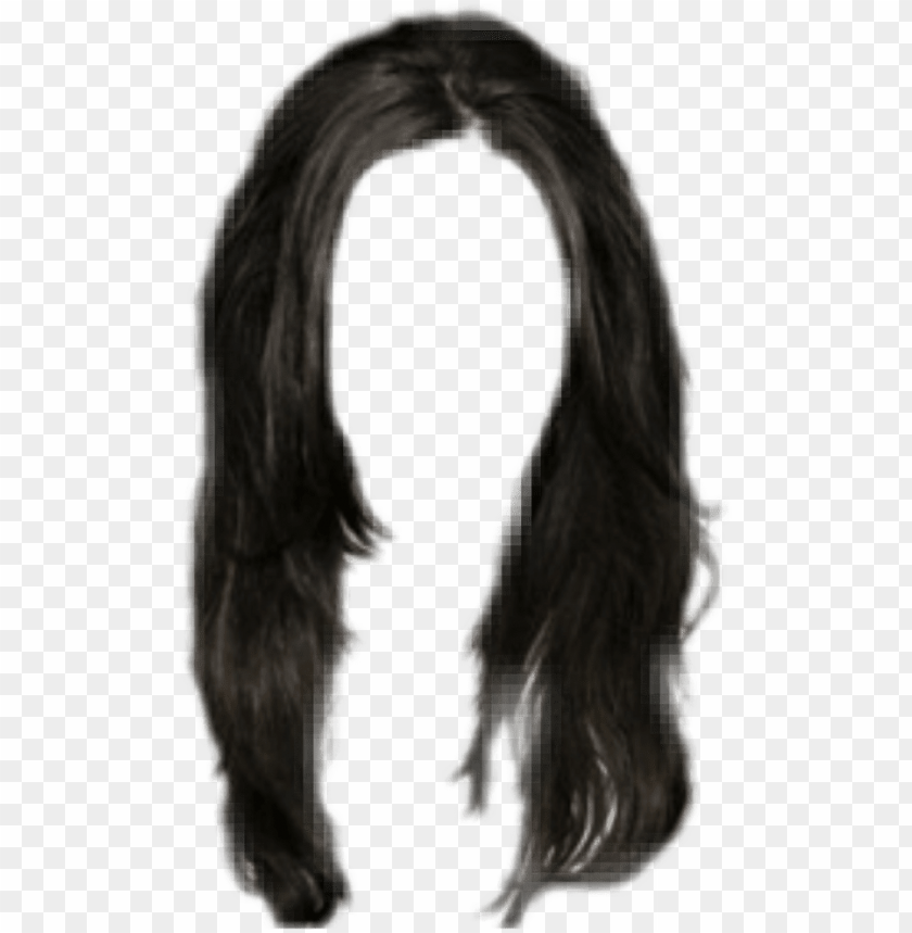 free PNG hair hairblack black wig peruca lace - cabello largo hombre png photosho PNG image with transparent background PNG images transparent