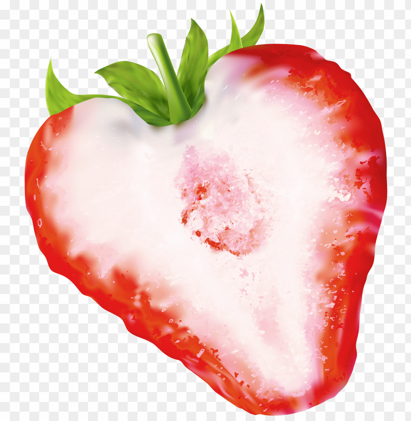 half, strawberry