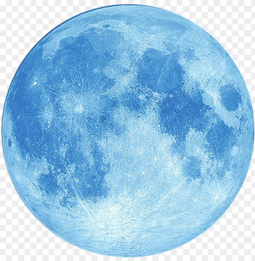 Half Yellow Moon Png - Blue Moon White Background PNG Image With Transparent Background