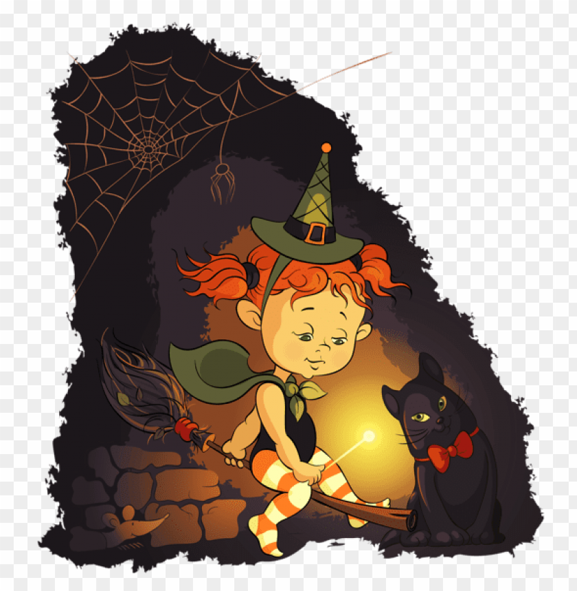 halloween little witch png images background -  image ID is 56450