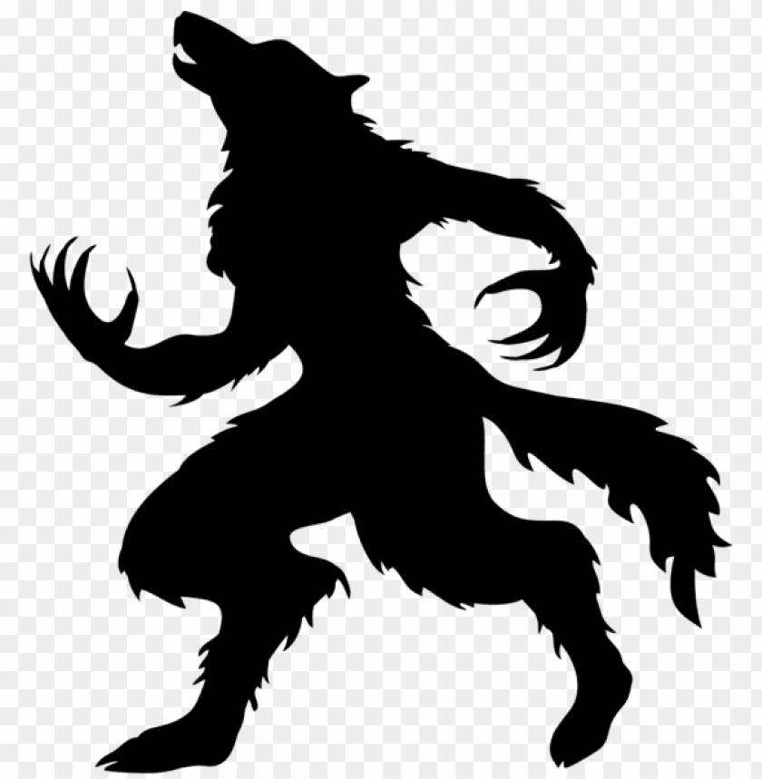 halloween werewolf silhouette png images background -  image ID is 56493
