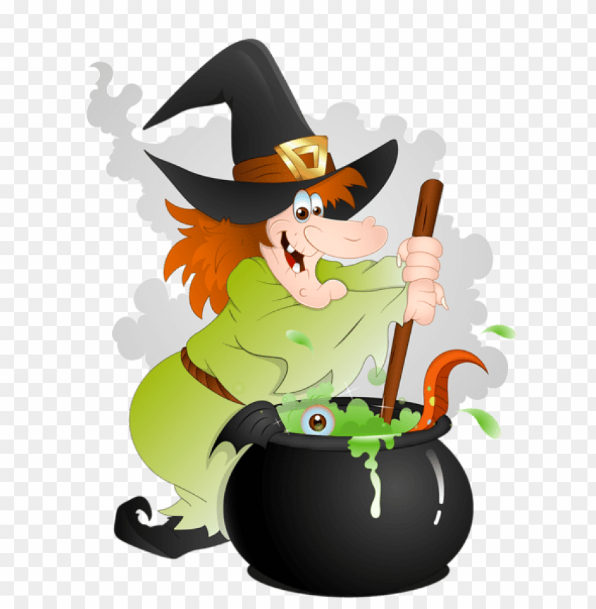 halloween witch with cauldron png images background -  image ID is 56476