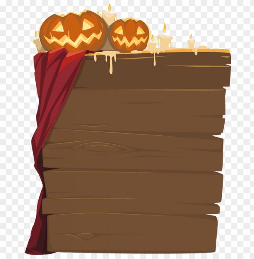 halloween wooden decor png images background -  image ID is 56409