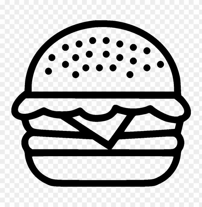 hamburger junk food black icon PNG image with transparent background@toppng.com