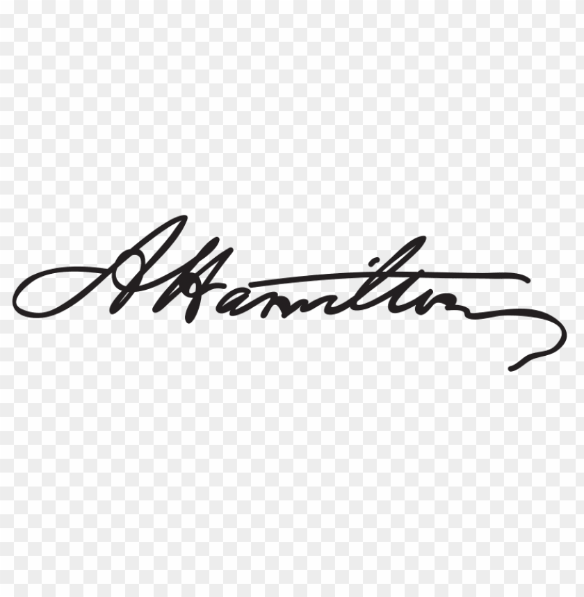 Hamilton Signature PNG Transparent With Clear Background ID 118947