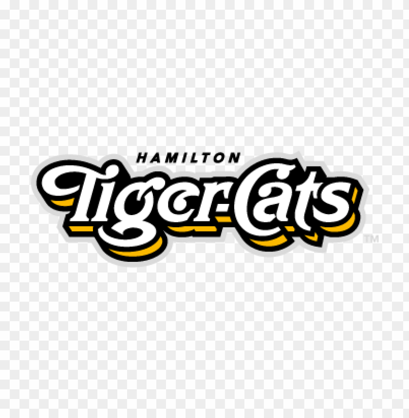  hamilton tiger cats only text vector logo - 465616