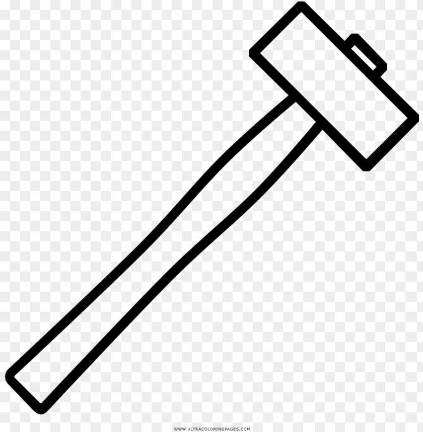 Hammer Coloring Page - Desi PNG Transparent With Clear Background ID 442783