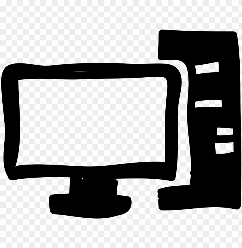 Hand Drawn Computer Icon PNG Transparent Background