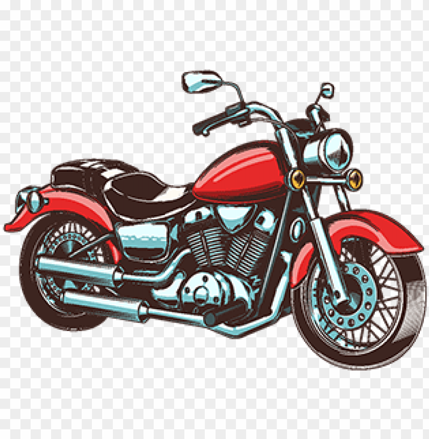 hand drawn vintage motorcycle motorrad gezeichnet PNG transparent with Clear Background ID 206125