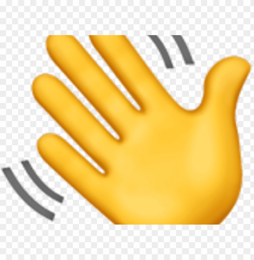 Hand Emoji Clipart Clo Ed Hand - Waving Hand Apple Emoji PNG Image With Transparent Background