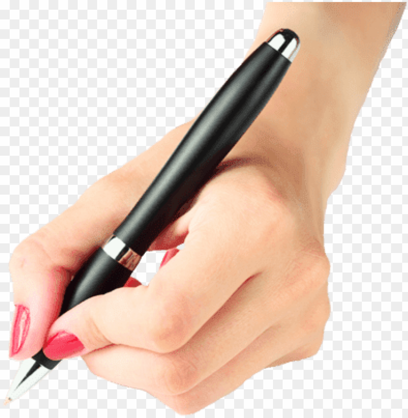 hand holding a pen PNG transparent with Clear Background ID 77434