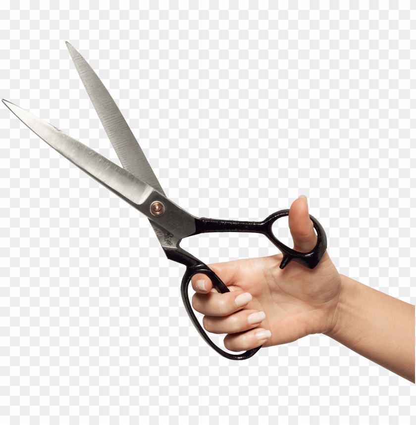 tools and parts, scissors, hand holding huge scissors, 