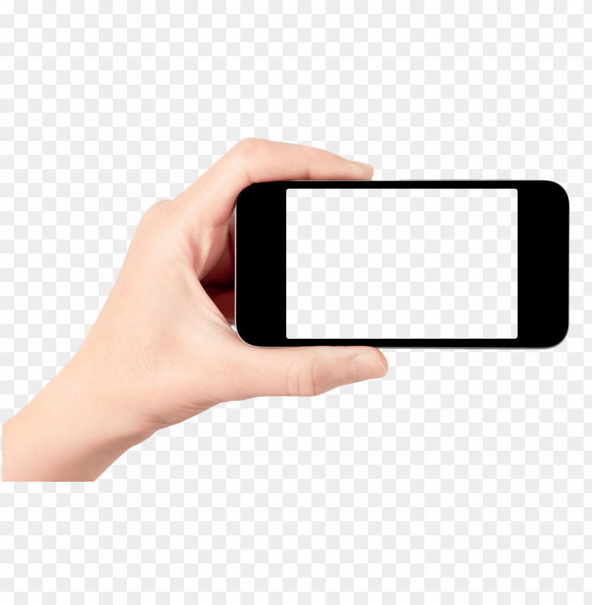 Transparent Background PNG Of Hand Holding Smartphone - Image ID 22652