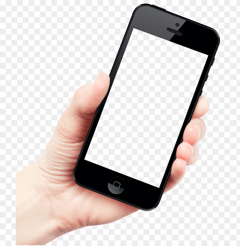 Transparent Background PNG Of Hand Holding Smartphone - Image ID 23017