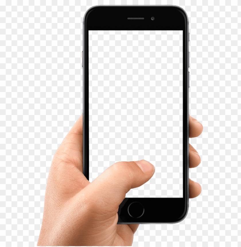 Transparent Background PNG Of Hand Holding Smartphone - Image ID 23100