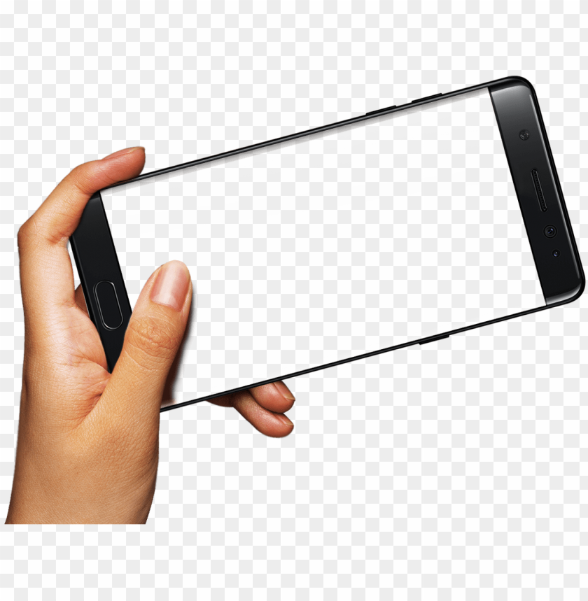 hand mobile frame PNG transparent with Clear Background ID 78501