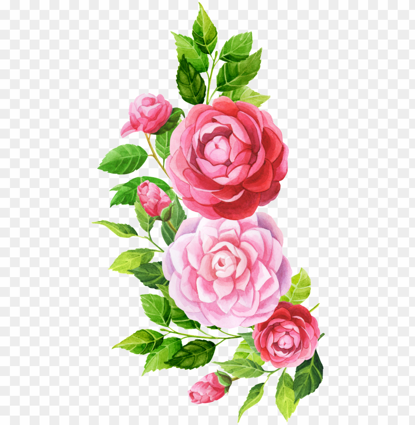 Hand Painted Pink Flower Png Transparent - Watercolor Painti PNG Transparent With Clear Background ID 188241