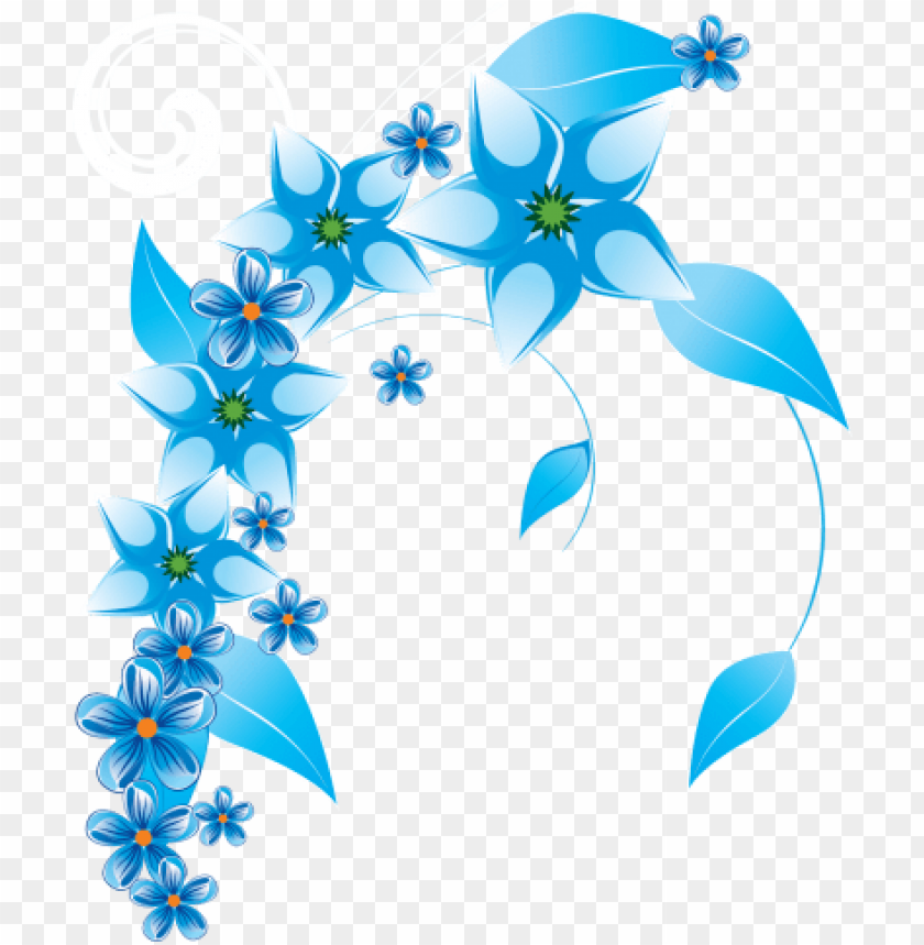 Hand Painted Watercolor Wedding Flowers - Flowers Blue Vector PNG Transparent With Clear Background ID 173101