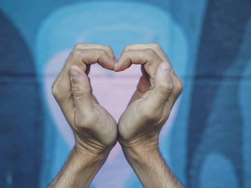 Finger Heart  Love Wallpaper Download  MobCup