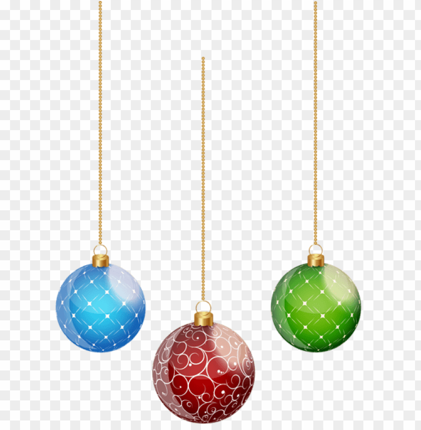 Hanging Christmas Balls PNG Images