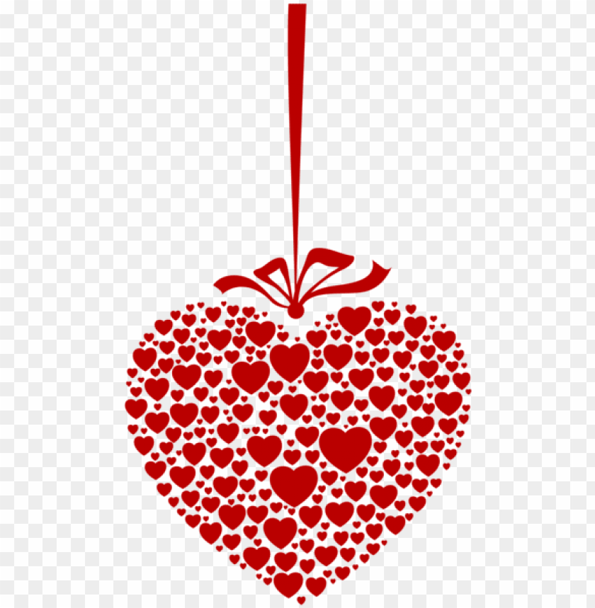 hanging heart transparent png clip art image - hanging valentine hearts PNG image with transparent background@toppng.com