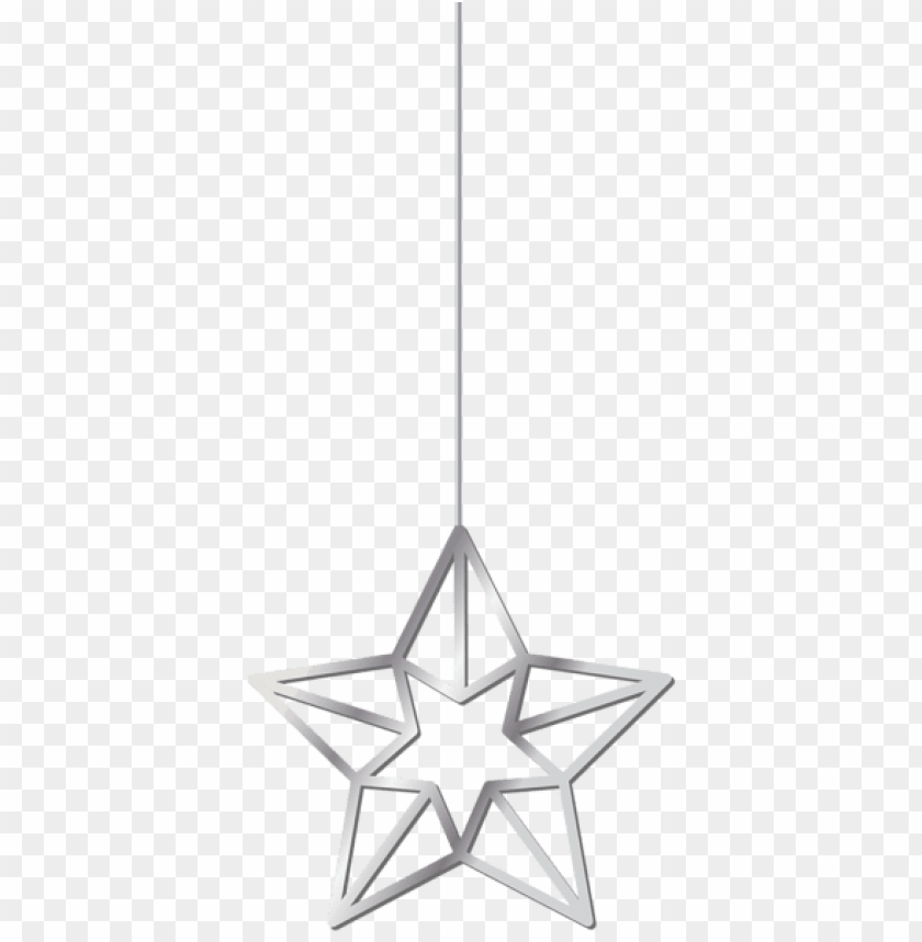 hanging star silver