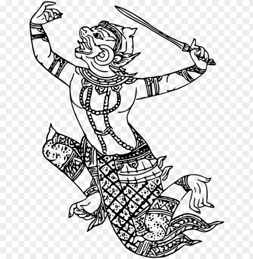 hanuman drawing art - hanuman png clip art PNG image with transparent  background | TOPpng