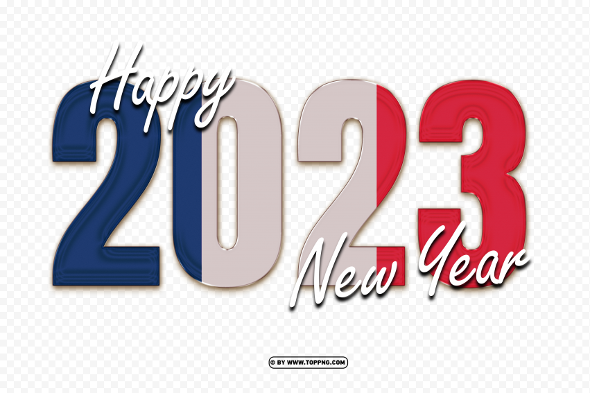 happy 2023 new year png with france flag image,New year 2023 png,Happy new year 2023 png free download,2023 png,Happy 2023,New Year 2023,2023 png image