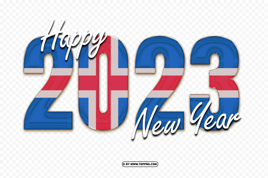 happy 2023 new year with iceland flag design png design,New year 2023 png,Happy new year 2023 png free download,2023 png,Happy 2023,New Year 2023,2023 png image