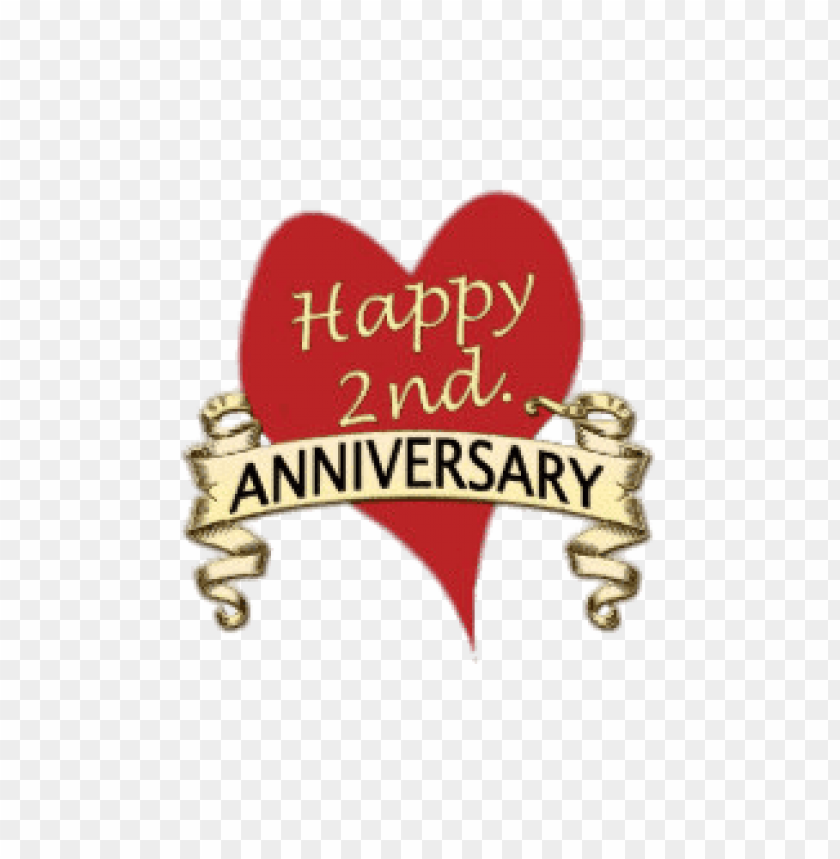 happy 2nd anniversary PNG image with transparent background | TOPpng