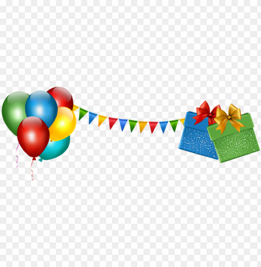 happy birthday balloons border png vector and photo party decorations transparent PNG transparent with Clear Background ID 205898
