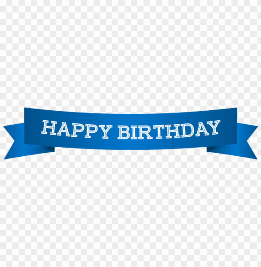 Download happy birthday banner blue png images background | TOPpng