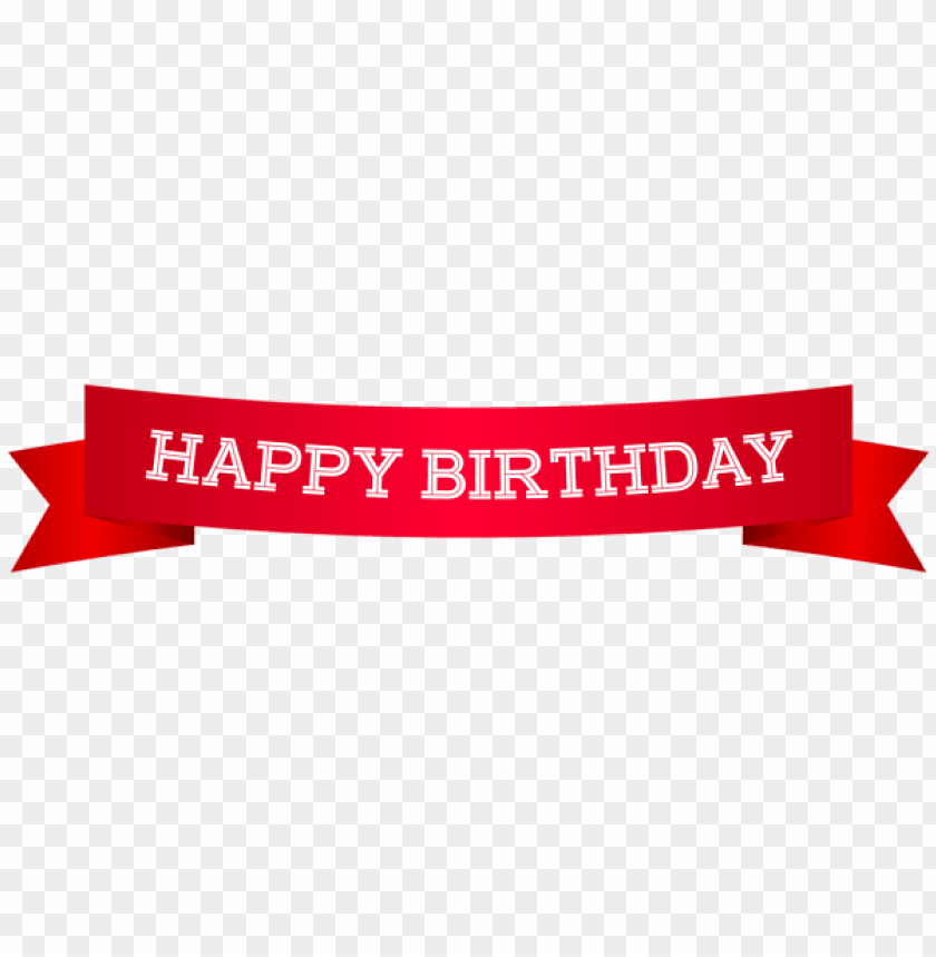 Happy Birthday Banner Red Png Images Background - Image ID Is 42261 ...