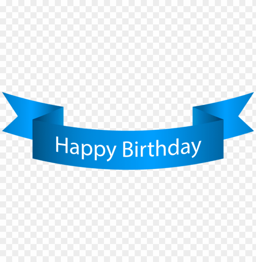 Download happy birthday blue banner png images background | TOPpng