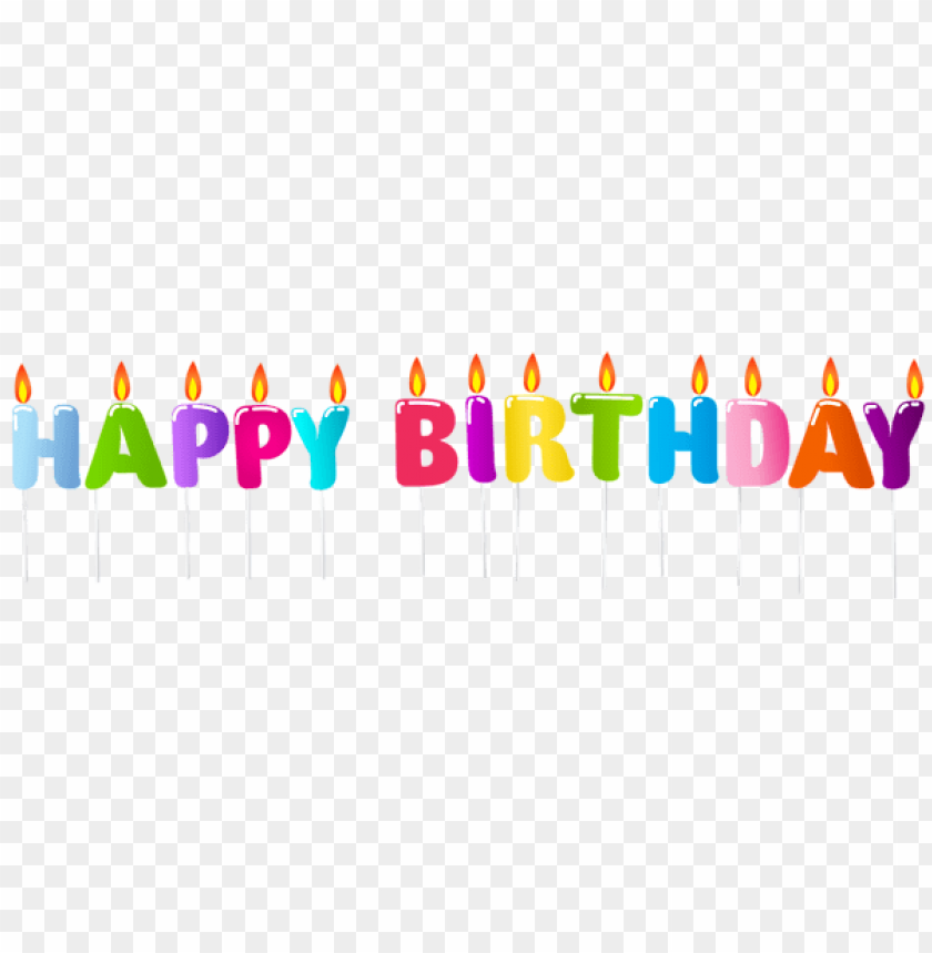 Download Happy Birthday Candles Png Images Background