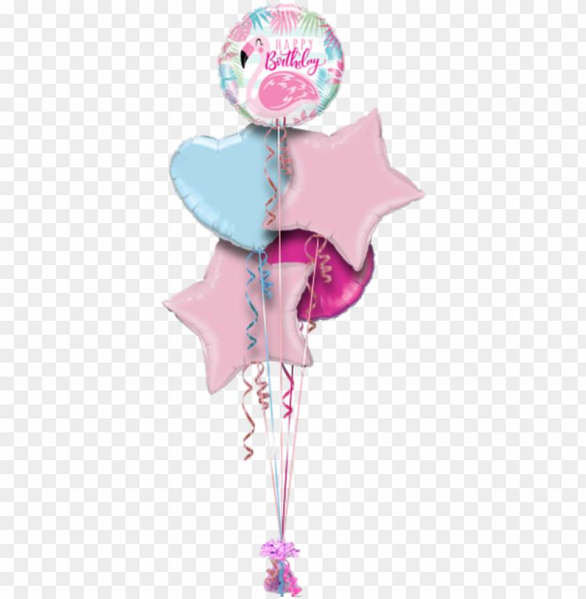 free PNG happy birthday flamingo birthday balloon - happy birthday pink flamingo 18" foil qualatex balloo PNG image with transparent background PNG images transparent