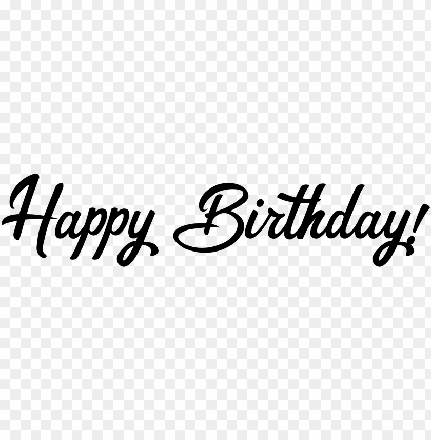 Happy Birthday Font Png Image With Transparent Background Toppng