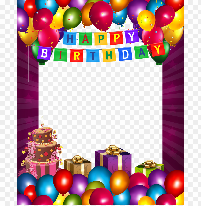 Happy Birthday Frame PNG Transparent With Clear Background ID 73746 ...
